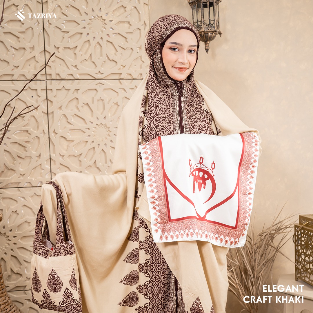 MUKENA SAJADAH TAZBIYA BORDER ELEGANT-CRAFT SERIES ALL SIZE