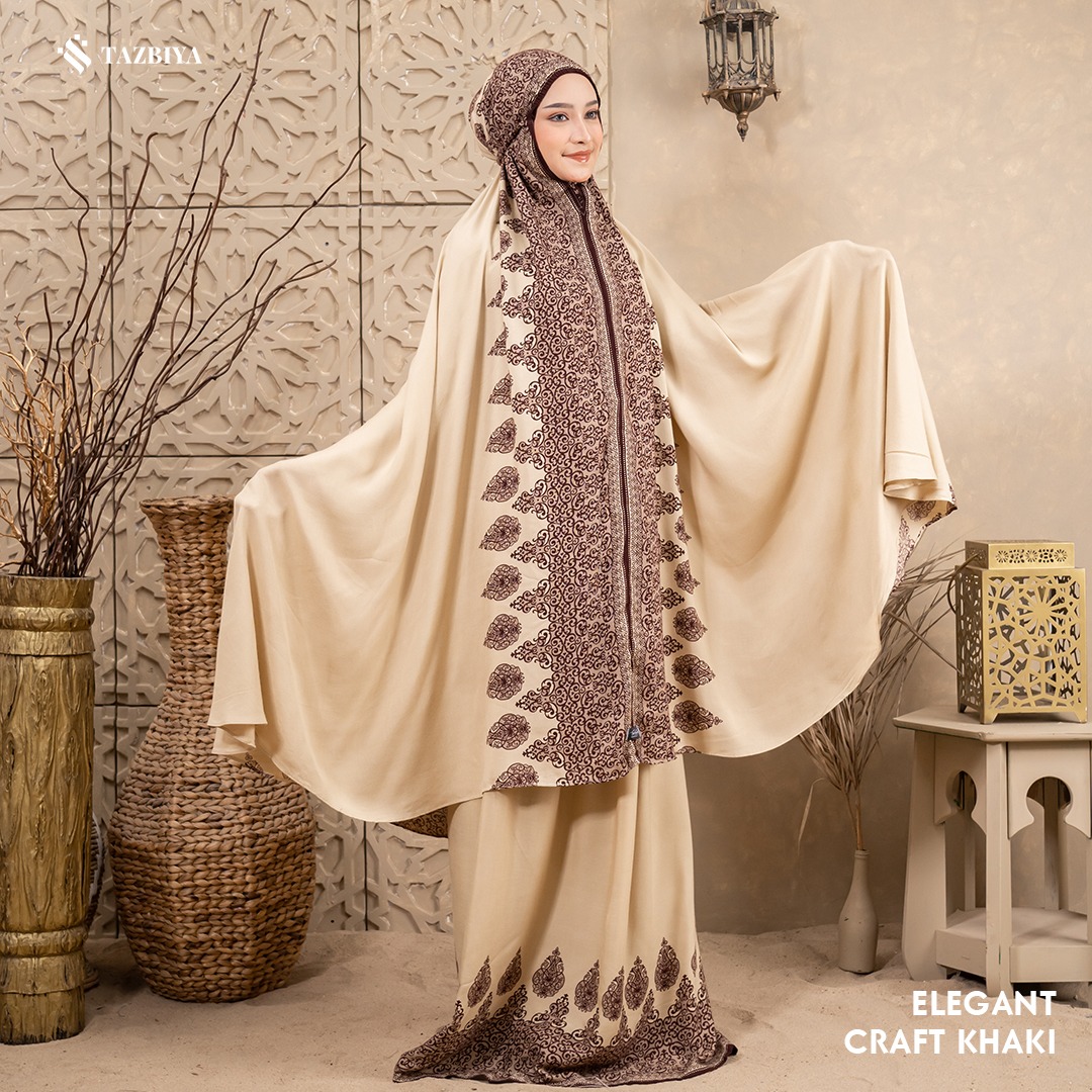 MUKENA SAJADAH TAZBIYA BORDER ELEGANT-CRAFT SERIES ALL SIZE