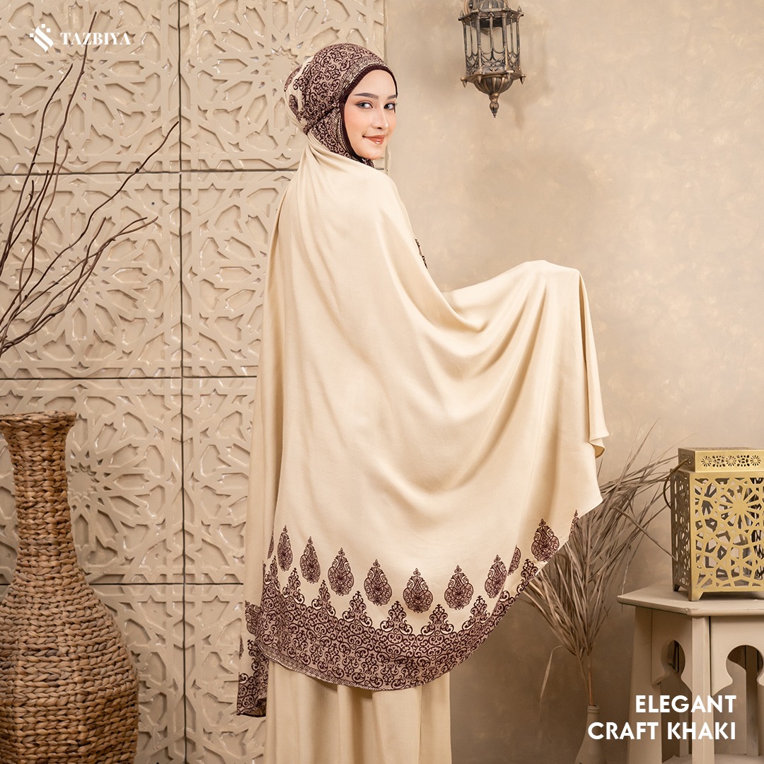MUKENA SAJADAH TAZBIYA BORDER ELEGANT-CRAFT SERIES ALL SIZE