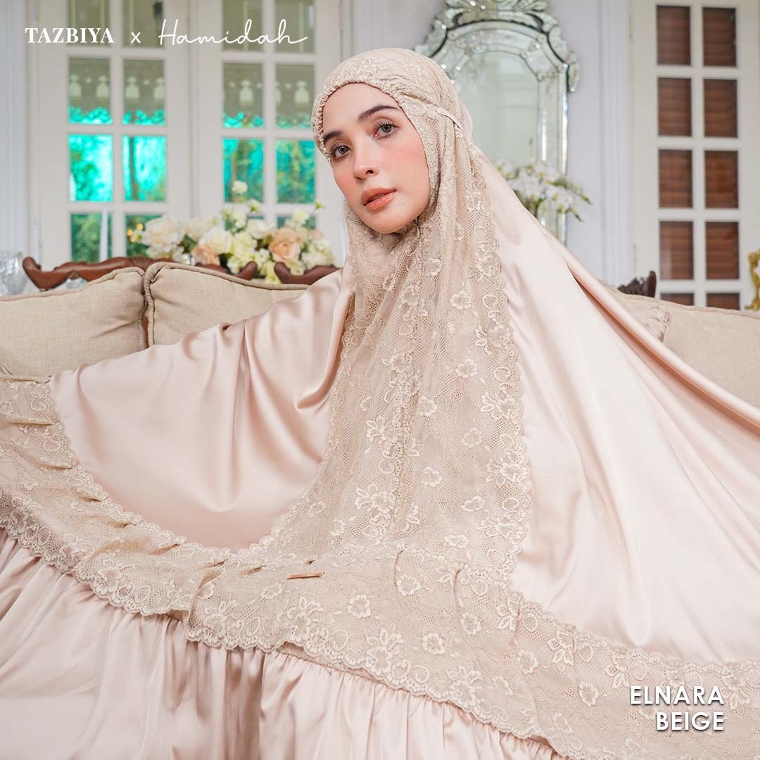TAZBIYA X HAMIDAH MUKENA SILK LACE RENDA | Sarimbit Mukena Dewasa dan Anak I Sarimbit Prayerset Lebaran I Sarimbit Idul Fitri