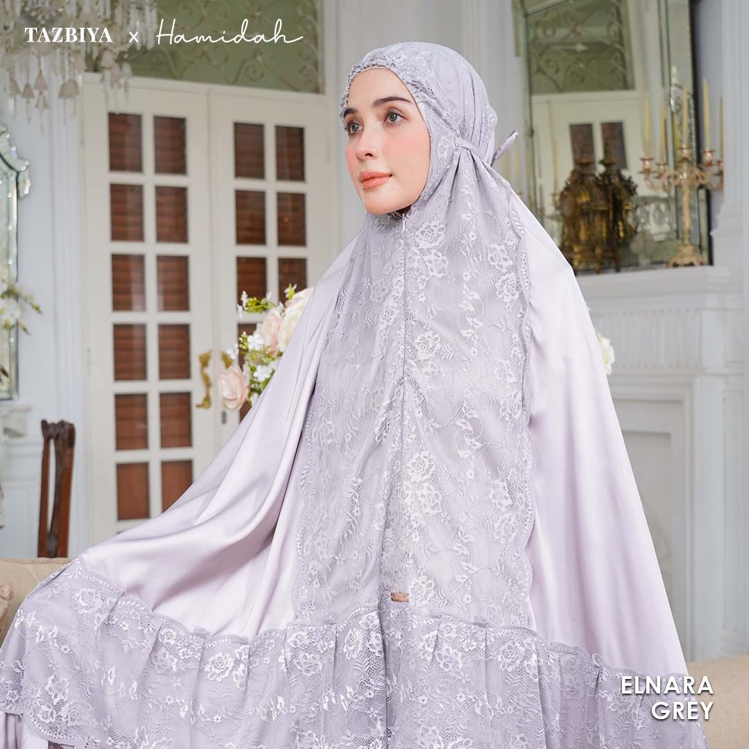TAZBIYA X HAMIDAH MUKENA SILK LACE RENDA | Sarimbit Mukena Dewasa dan Anak I Sarimbit Prayerset Lebaran I Sarimbit Idul Fitri