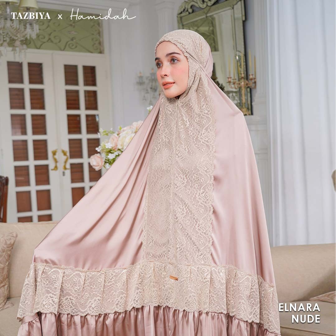 TAZBIYA X HAMIDAH MUKENA SILK LACE RENDA | Sarimbit Mukena Dewasa dan Anak I Sarimbit Prayerset Lebaran I Sarimbit Idul Fitri