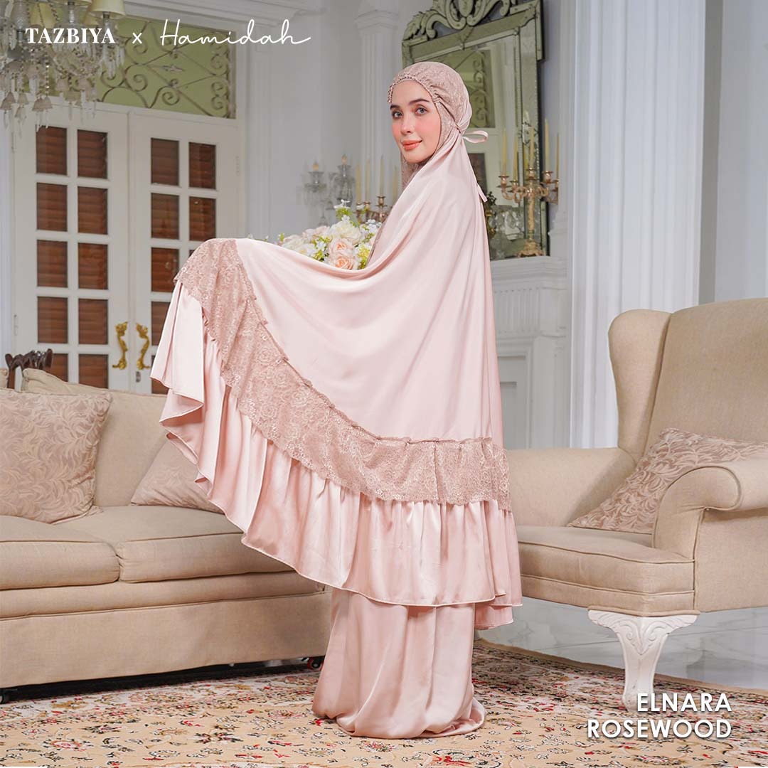 TAZBIYA X HAMIDAH MUKENA SILK LACE RENDA | Sarimbit Mukena Dewasa dan Anak I Sarimbit Prayerset Lebaran I Sarimbit Idul Fitri