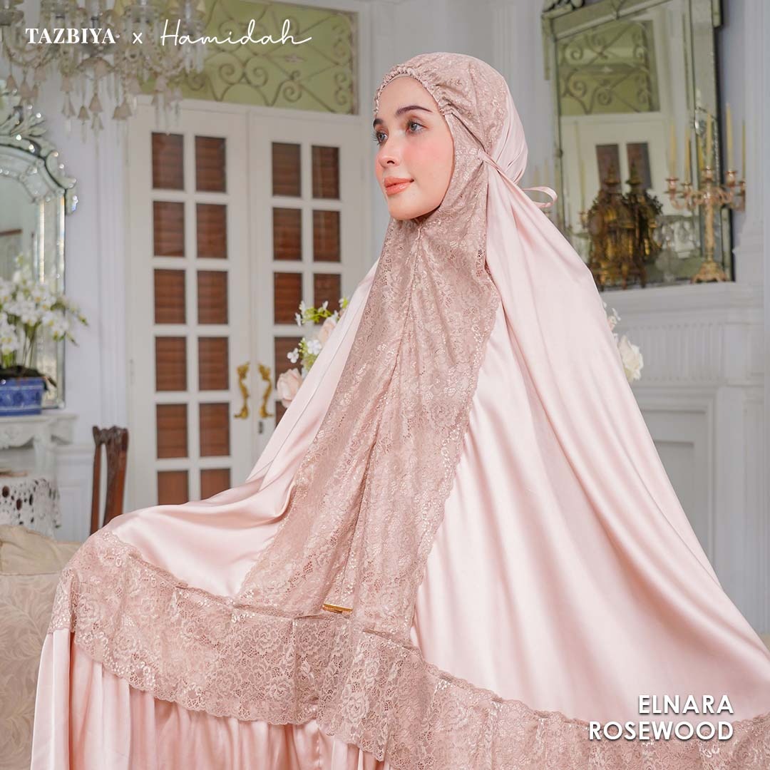 TAZBIYA X HAMIDAH MUKENA SILK LACE RENDA | Sarimbit Mukena Dewasa dan Anak I Sarimbit Prayerset Lebaran I Sarimbit Idul Fitri