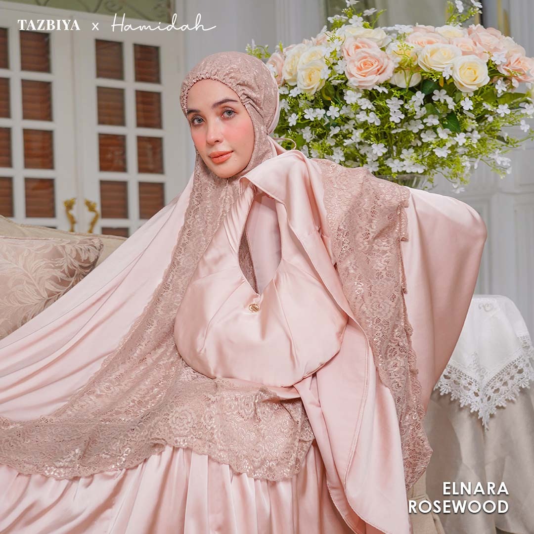 TAZBIYA X HAMIDAH MUKENA SILK LACE RENDA | Sarimbit Mukena Dewasa dan Anak I Sarimbit Prayerset Lebaran I Sarimbit Idul Fitri