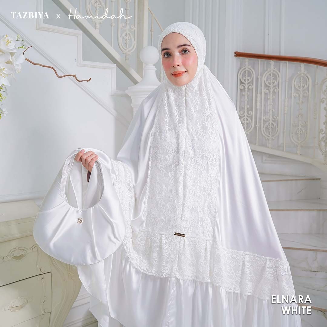 TAZBIYA X HAMIDAH MUKENA SILK LACE RENDA | Sarimbit Mukena Dewasa dan Anak I Sarimbit Prayerset Lebaran I Sarimbit Idul Fitri