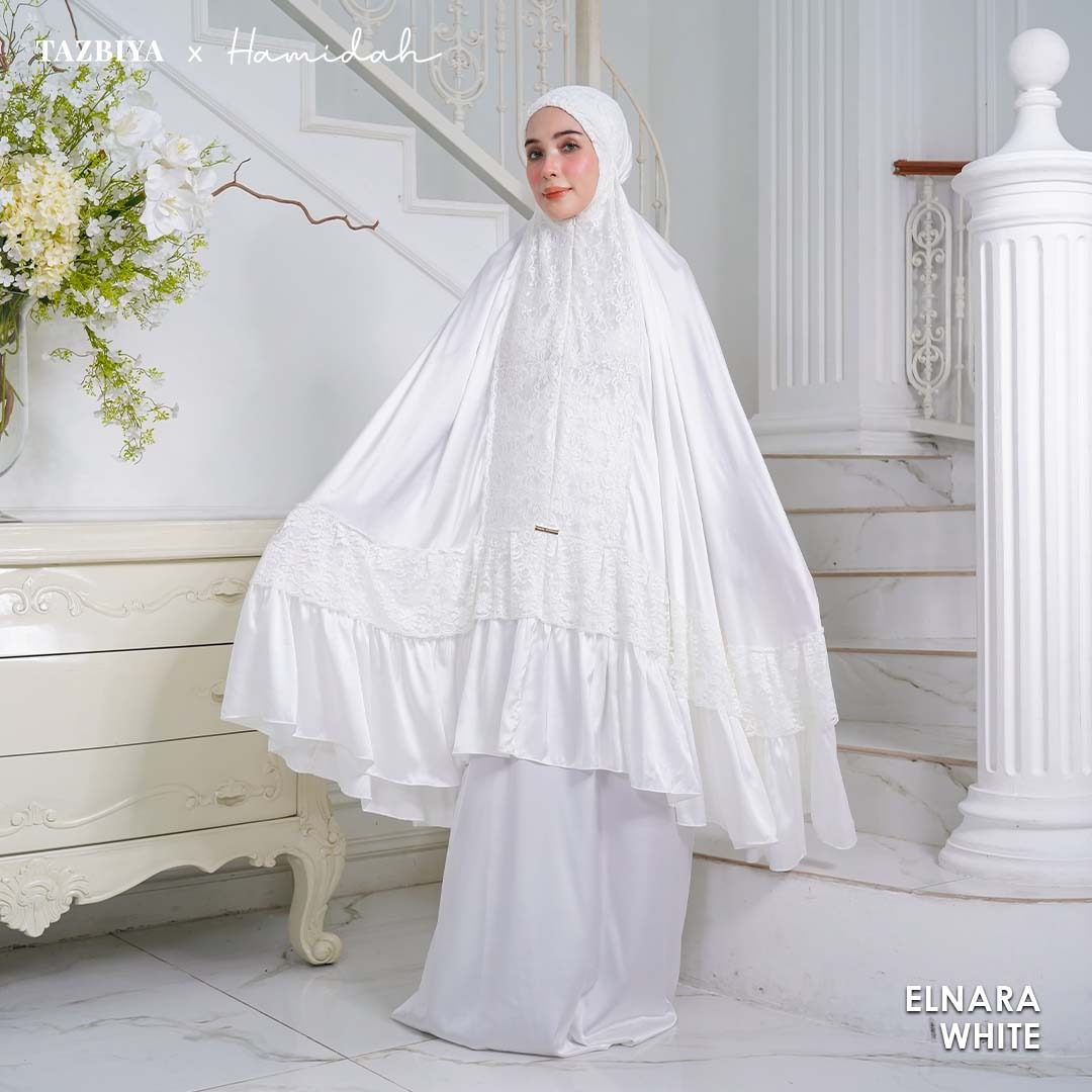 TAZBIYA X HAMIDAH MUKENA SILK LACE RENDA | Sarimbit Mukena Dewasa dan Anak I Sarimbit Prayerset Lebaran I Sarimbit Idul Fitri