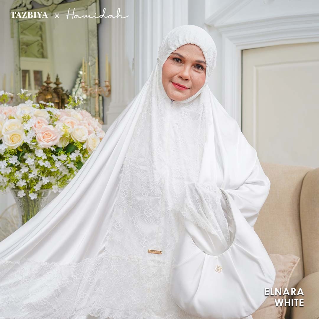 TAZBIYA X HAMIDAH MUKENA SILK LACE RENDA | Sarimbit Mukena Dewasa dan Anak I Sarimbit Prayerset Lebaran I Sarimbit Idul Fitri