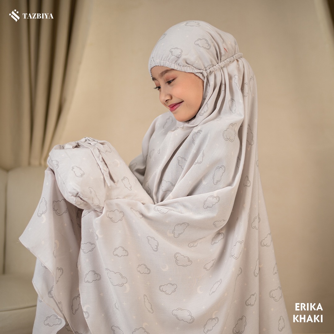 TAZBIYA MUKENA ANAK RAYON ERIKA I Mukena Anak Motif TK SD SMP | Mukena Anak 4-14 Tahun