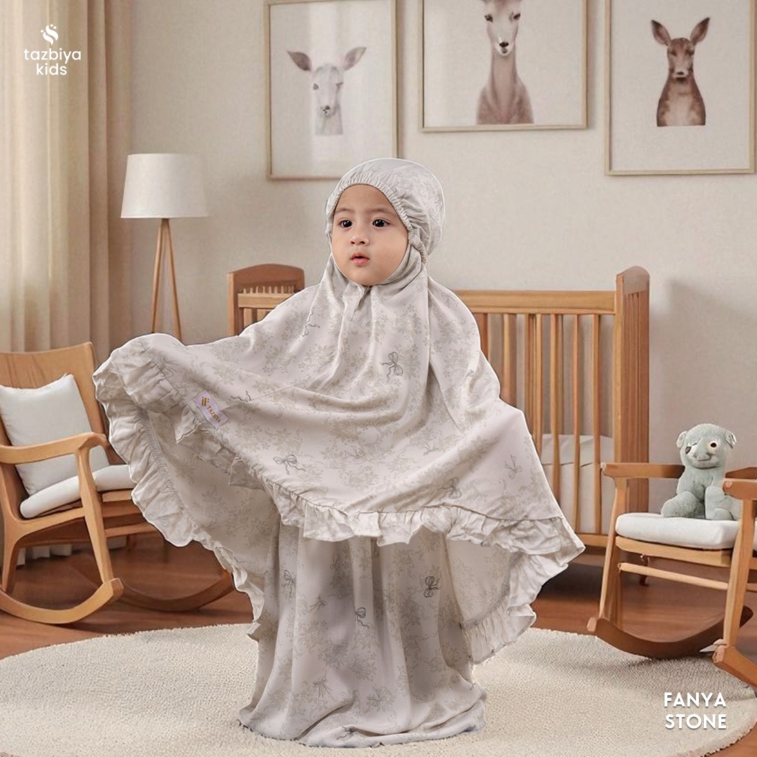 TAZBIYA MUKENA ANAK RAYON FANYA I Mukena Anak Motif TK SD SMP | Mukena Anak 4-14 Tahun