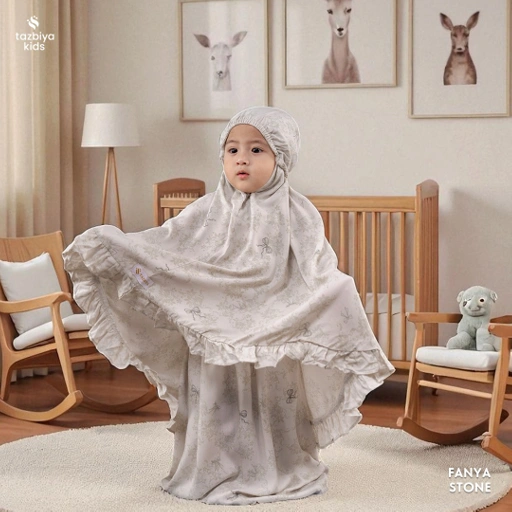 Image of TAZBIYA MUKENA ANAK RAYON FANYA I Mukena Anak Motif TK SD SMP | Mukena Anak 4-14 Tahun