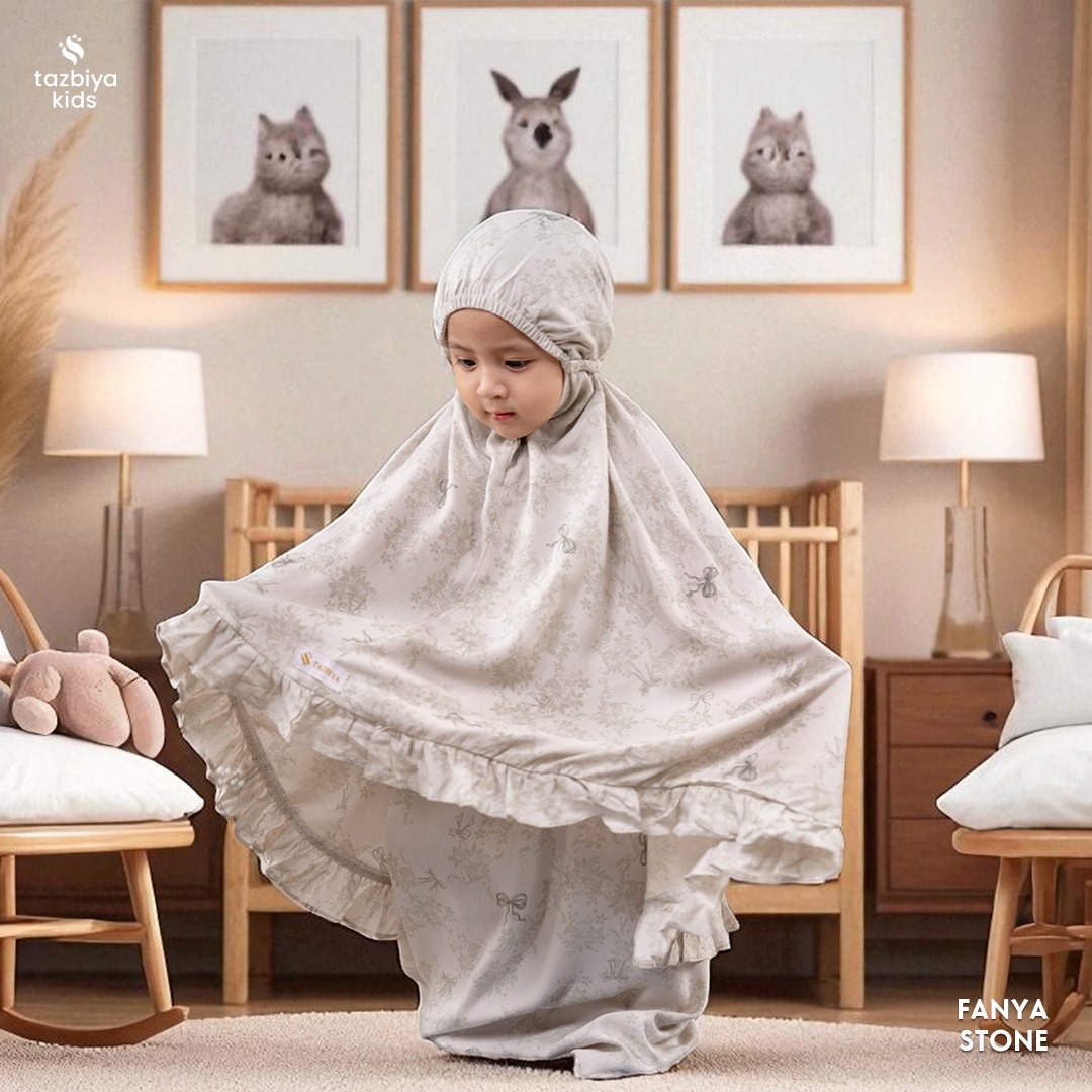 TAZBIYA MUKENA ANAK RAYON FANYA I Mukena Anak Motif TK SD SMP | Mukena Anak 4-14 Tahun