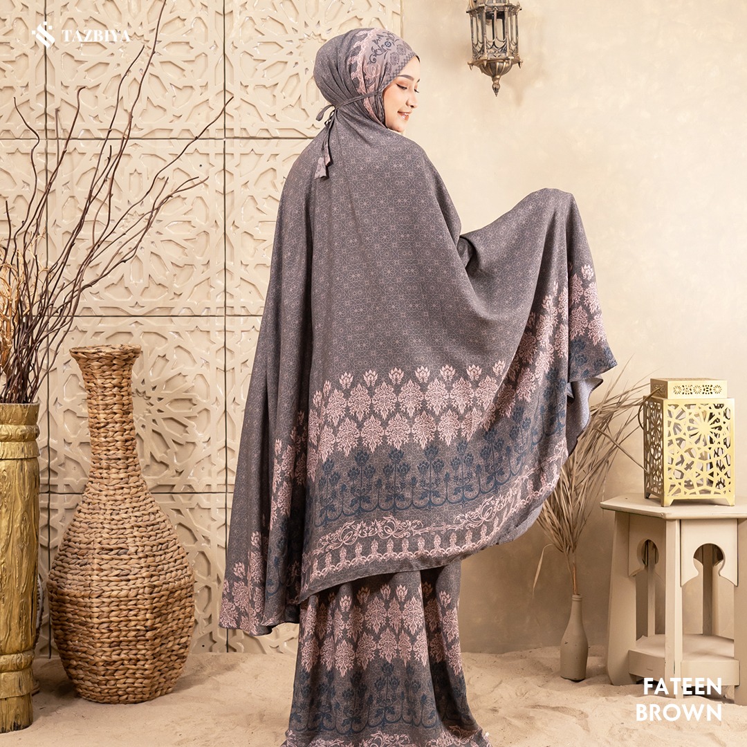 TAZBIYA FATEEN SERIES I Mukena 2IN1 Rayon Jumbo Dewasa