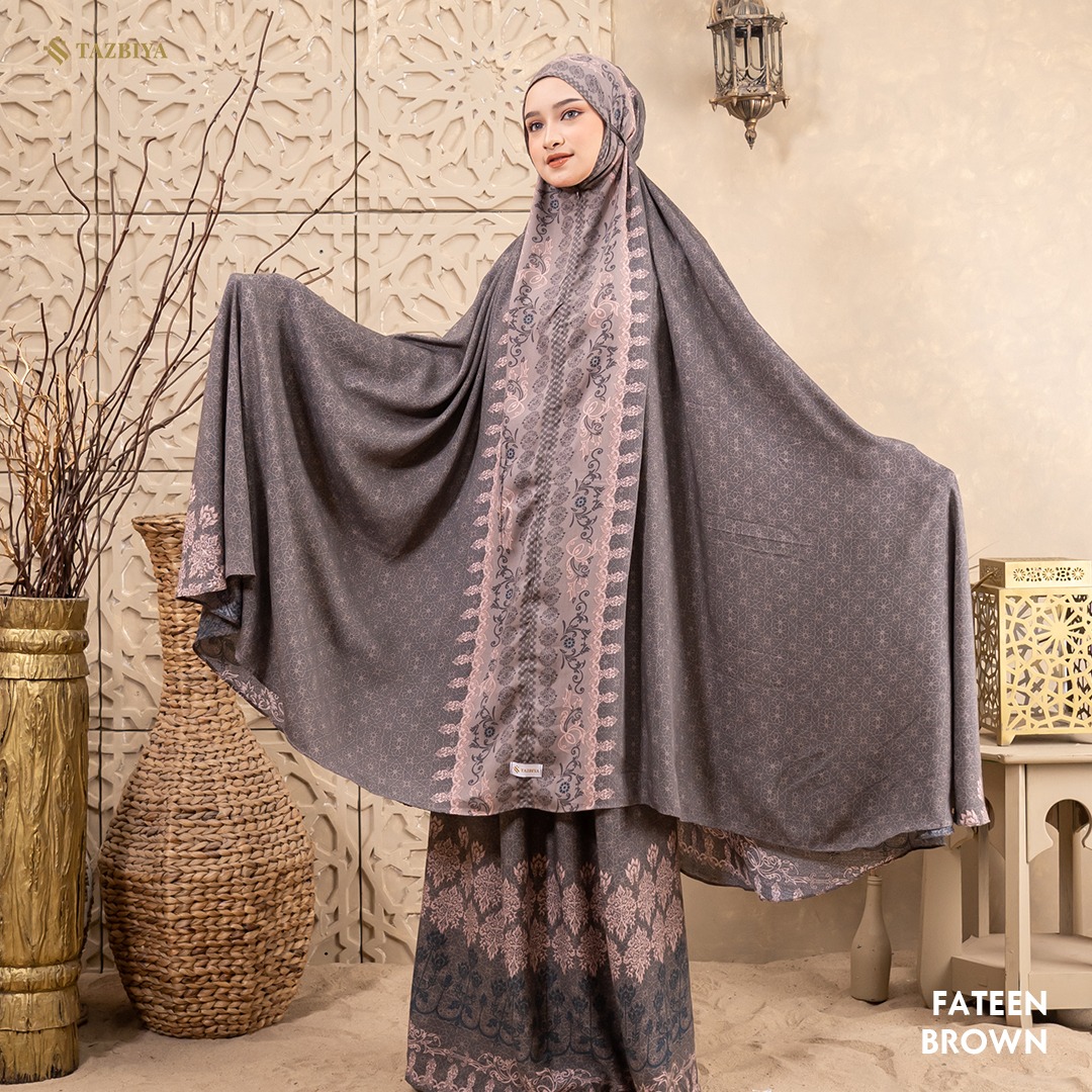 TAZBIYA FATEEN SERIES I Mukena 2IN1 Rayon Jumbo Dewasa