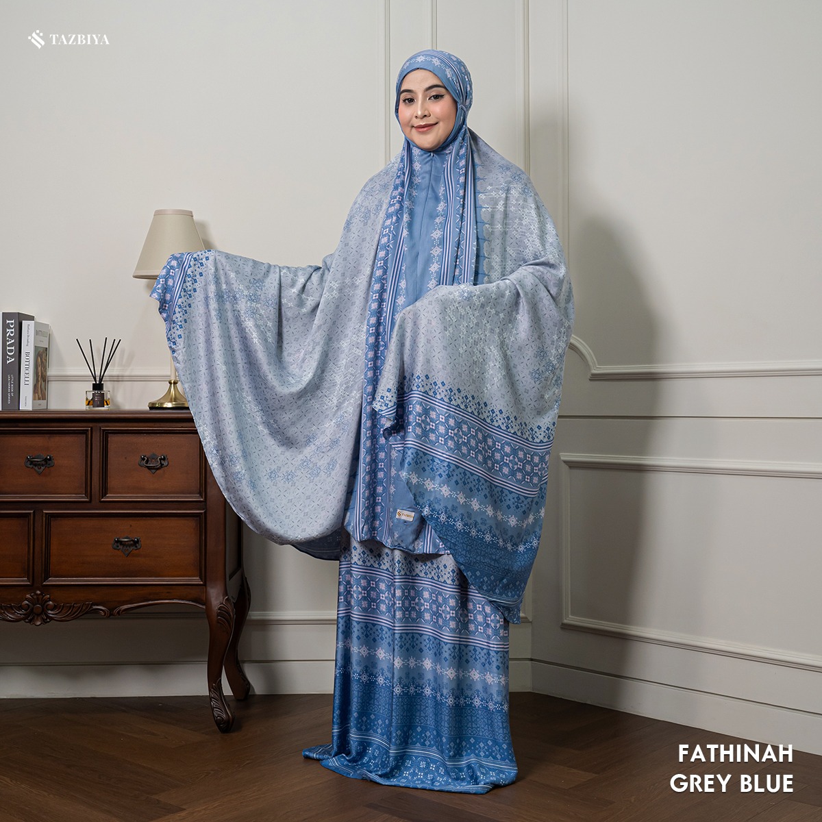 MUKENA TAZBIYA PREMIUM FATHINAH I Mukena Rayon Satin Jumbo Dewasa