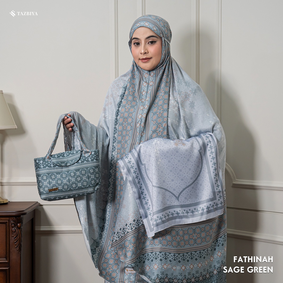MUKENA TAZBIYA PREMIUM FATHINAH I Mukena Rayon Satin Jumbo Dewasa
