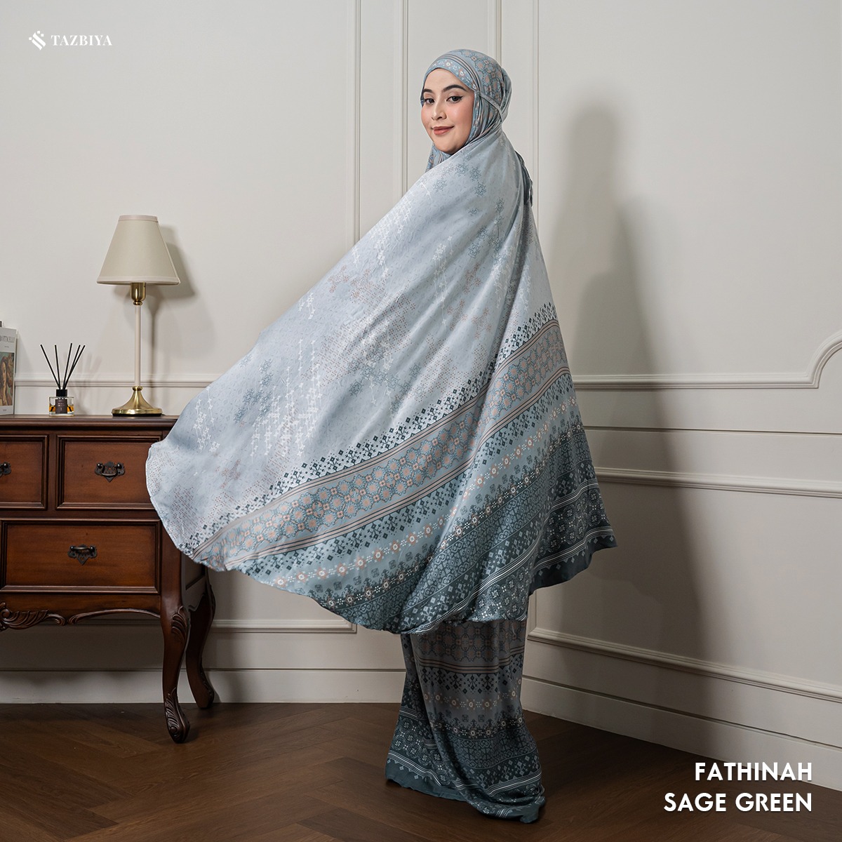 MUKENA TAZBIYA PREMIUM FATHINAH I Mukena Rayon Satin Jumbo Dewasa