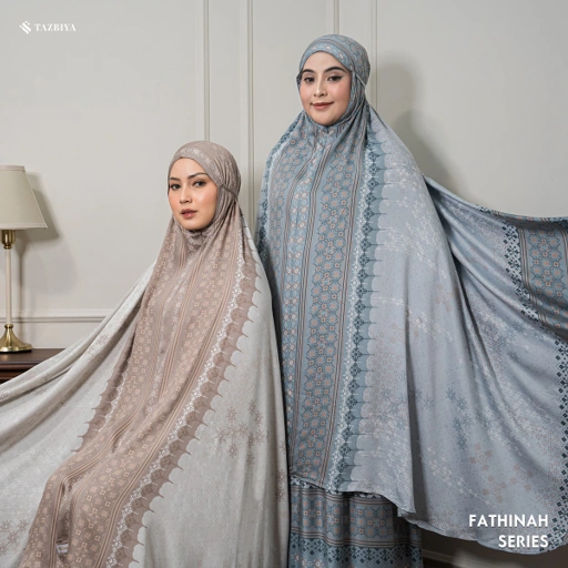 Image of MUKENA TAZBIYA PREMIUM FATHINAH I Mukena Rayon Satin Jumbo Dewasa