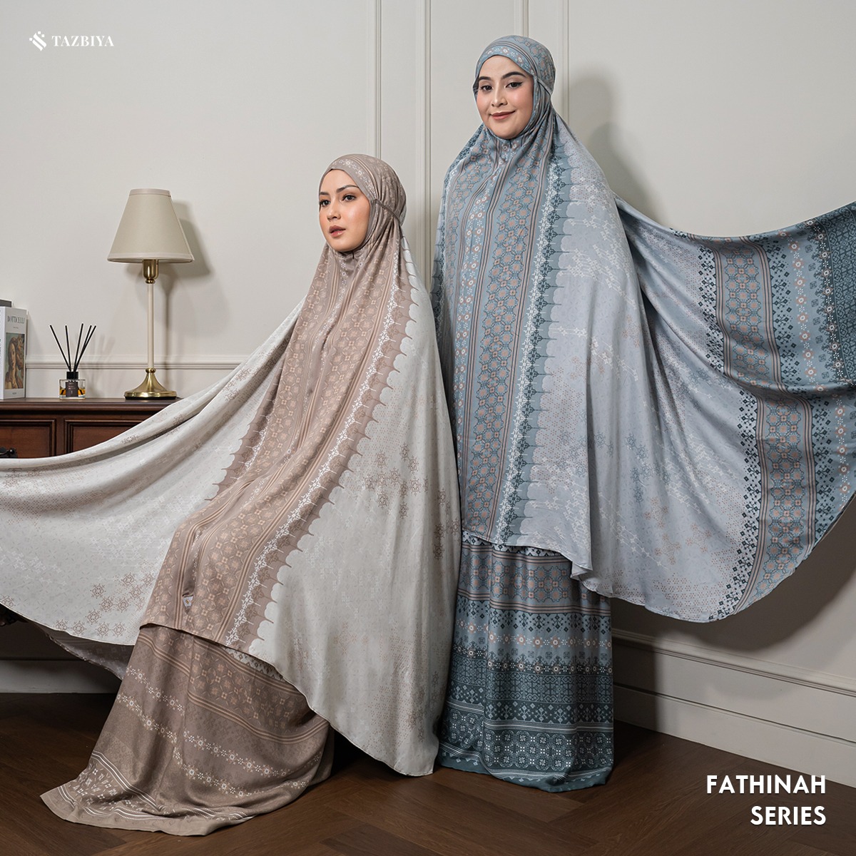 MUKENA TAZBIYA PREMIUM FATHINAH I Mukena Rayon Satin Jumbo Dewasa