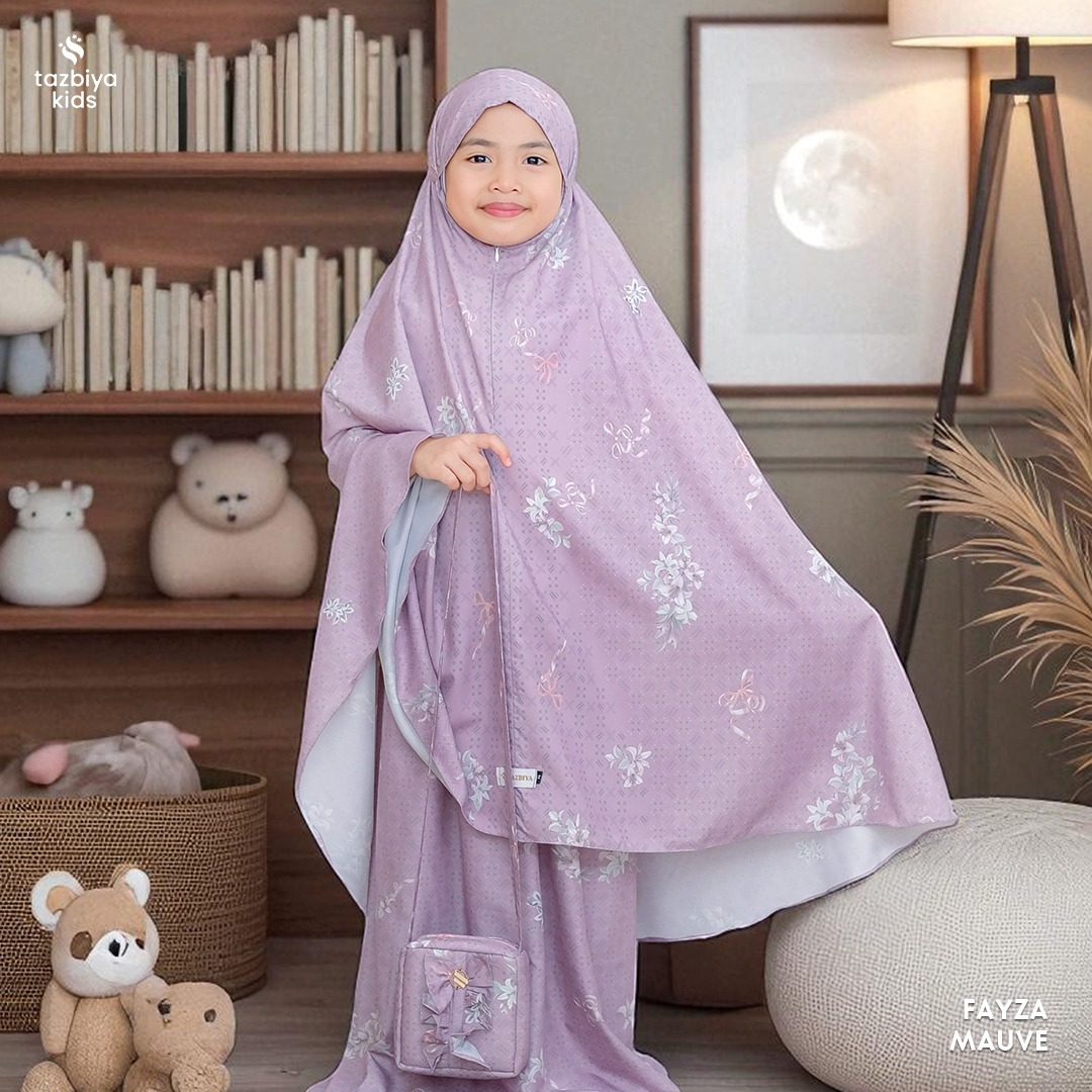 TAZBIYA MUKENA ANAK TRAVEL SERIES I Mukena Anak Motif TK SD SMP | Mukena Anak 4-14 Tahun | Mukena Travel Anak