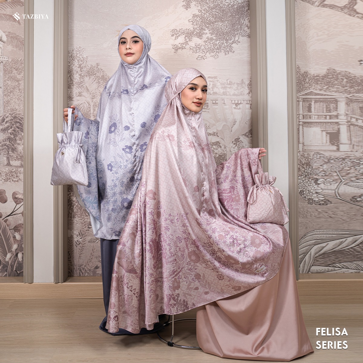 TAZBIYA MUKENA SILK PREMIUM FELISA SERIES ALLSIZE