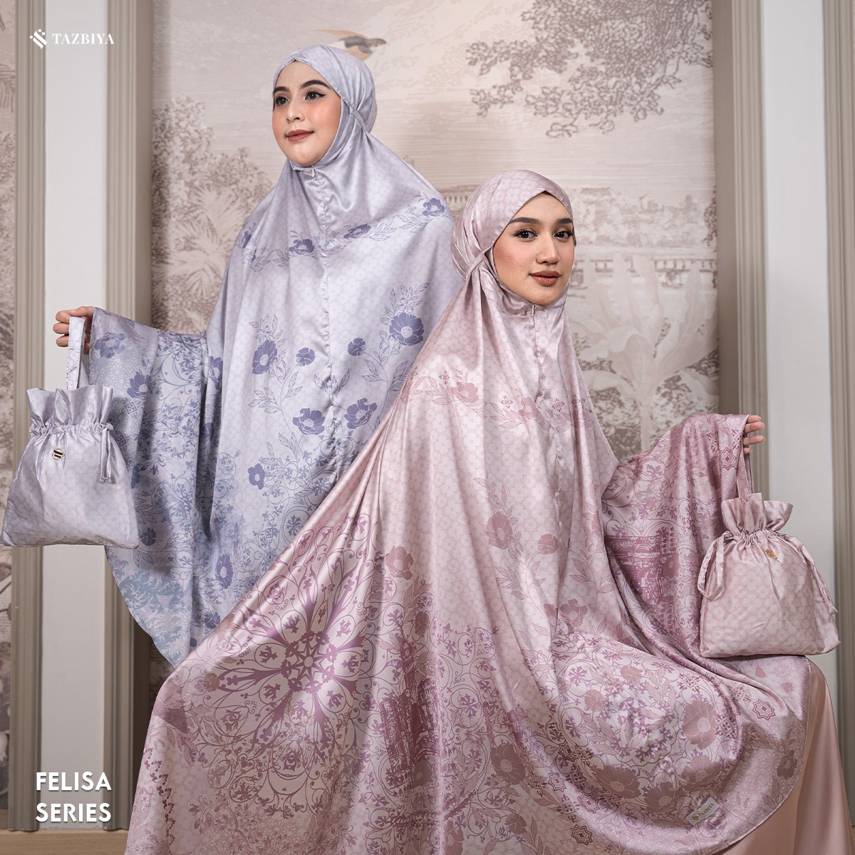 TAZBIYA MUKENA SILK PREMIUM FELISA SERIES ALLSIZE