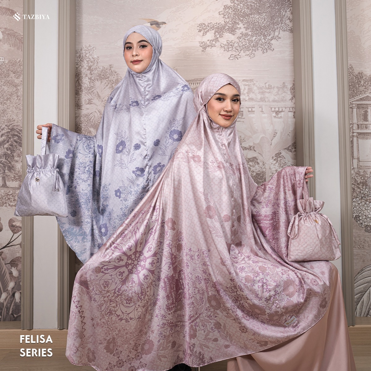 TAZBIYA MUKENA SILK PREMIUM FELISA SERIES ALLSIZE