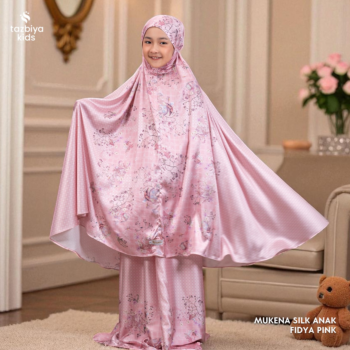 TAZBIYA MUKENA ANAK SILK FIDYA SERIES I Mukena Anak Motif TK SD SMP | Mukena Anak 4-14 Tahun