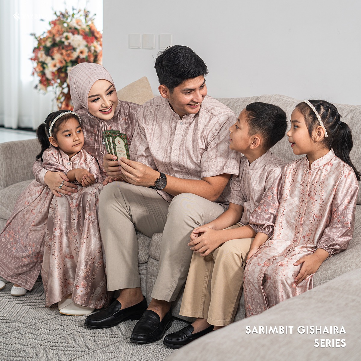 [PRE-ORDER] TAZBIYA SARIMBIT GISHAIRA SERIES | Baju Sarimbit Lebaran | Baju Sarimbit | Baju Sarimbit Keluarga | Sarimbit 2026