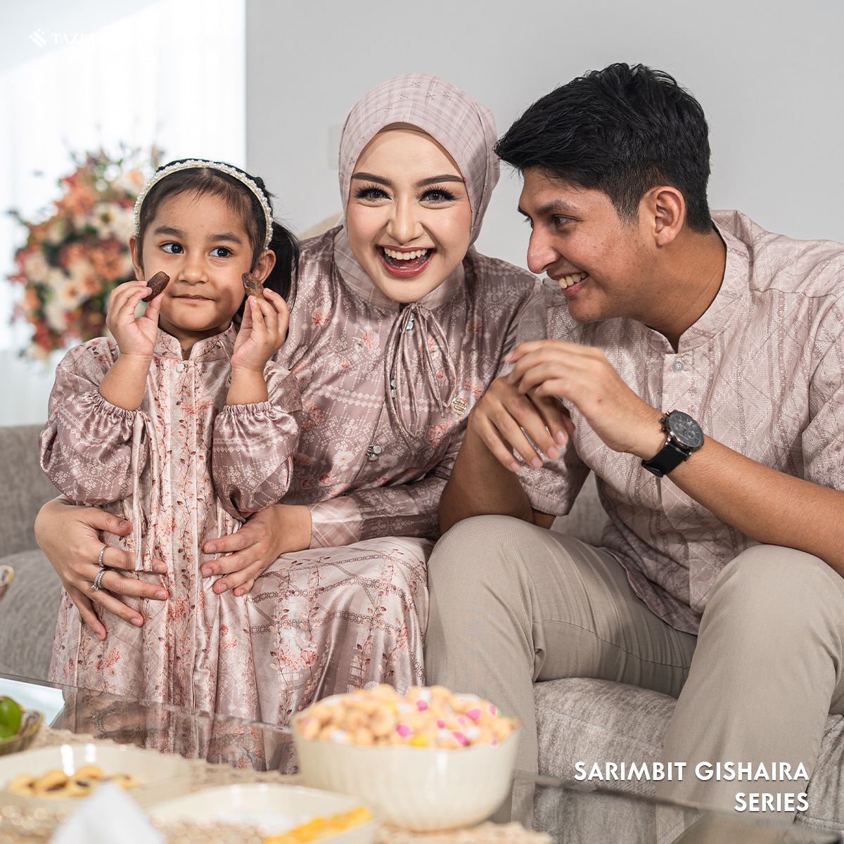 [PRE-ORDER] TAZBIYA SARIMBIT GISHAIRA SERIES | Baju Sarimbit Lebaran | Baju Sarimbit | Baju Sarimbit Keluarga | Sarimbit 2026