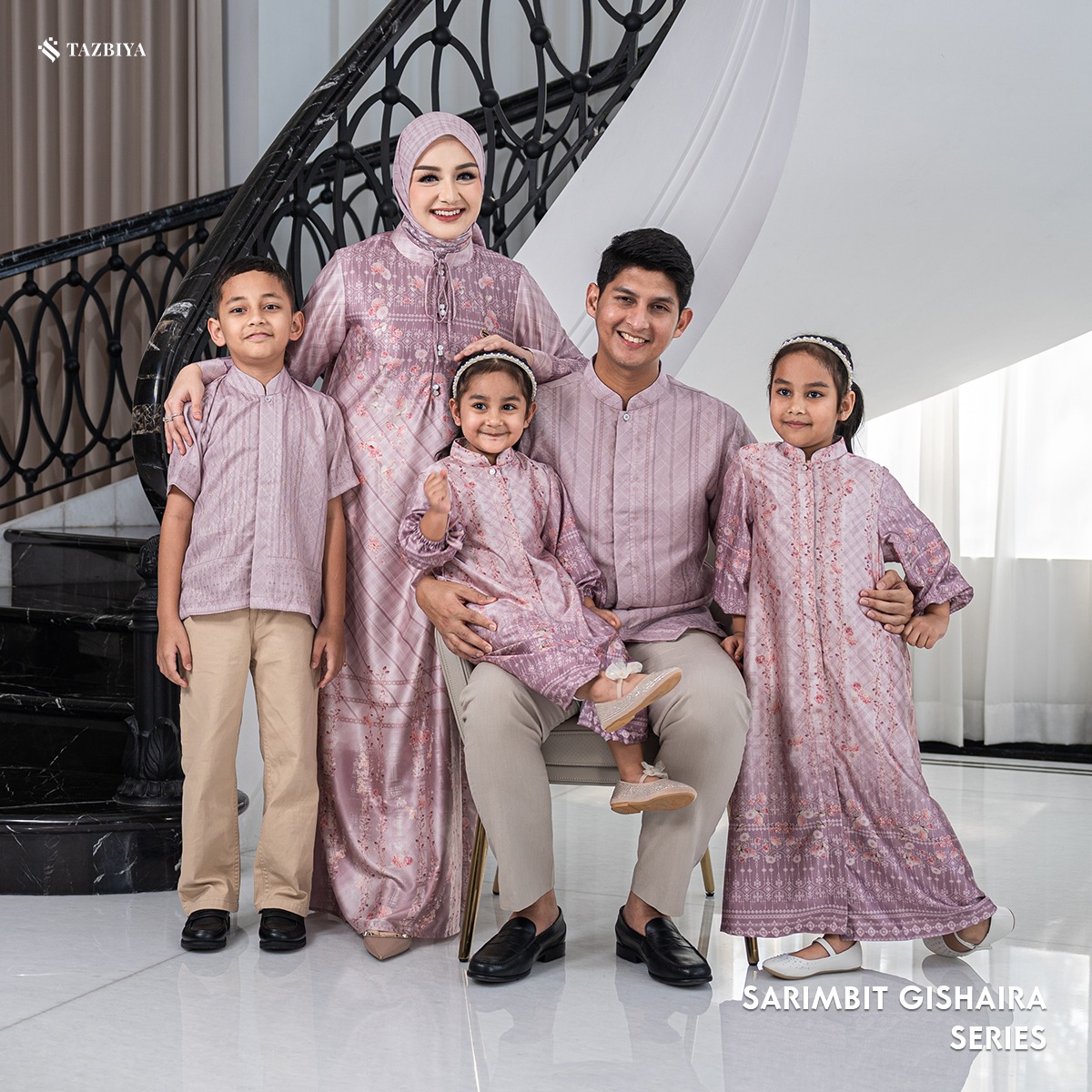 [PRE-ORDER] TAZBIYA SARIMBIT GISHAIRA SERIES | Baju Sarimbit Lebaran | Baju Sarimbit | Baju Sarimbit Keluarga | Sarimbit 2026