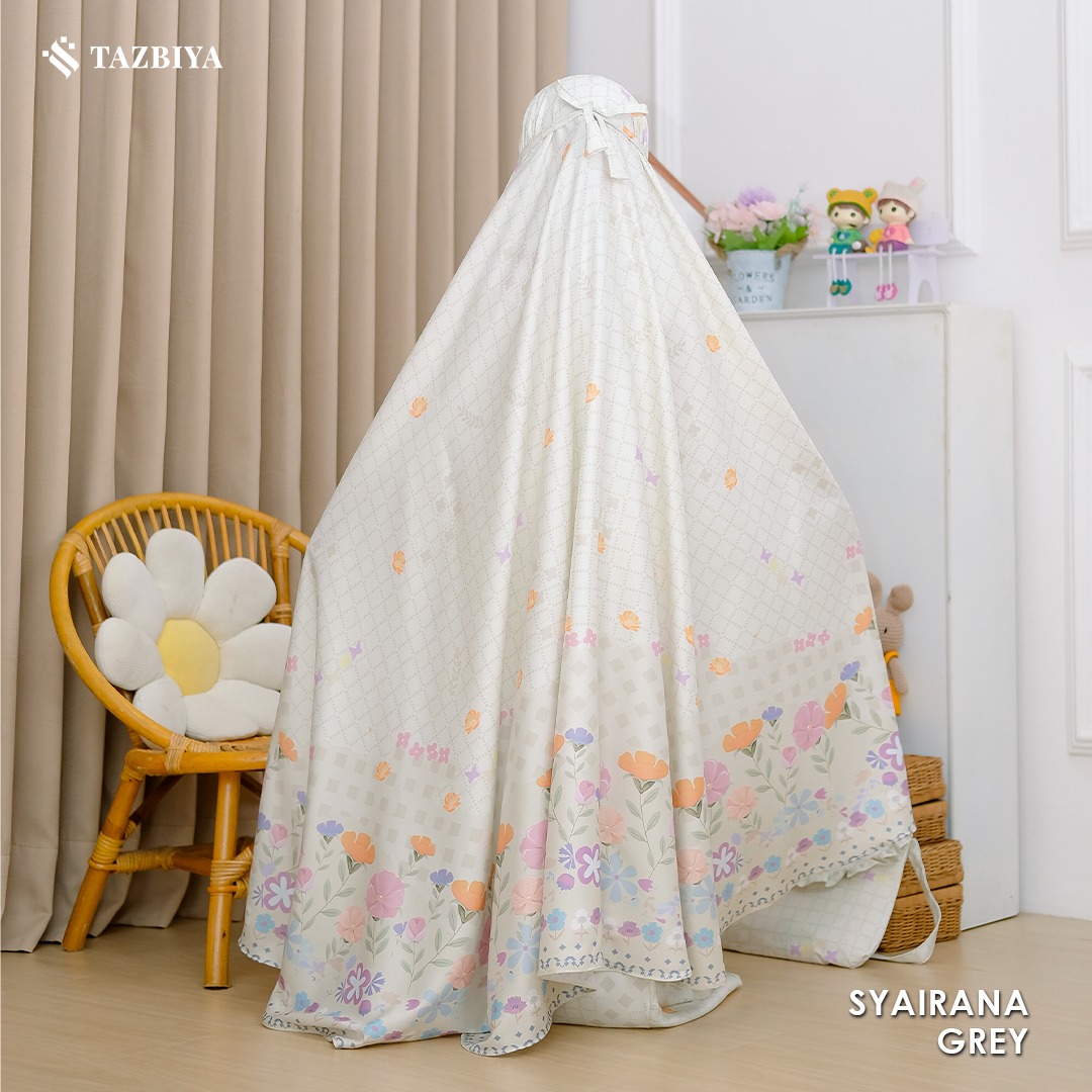 TAZBIYA MUKENA ANAK COTTON SYAIRANA SERIES | Mukena Anak Motif TK SD SMP | Mukena Anak 4-14 Tahun