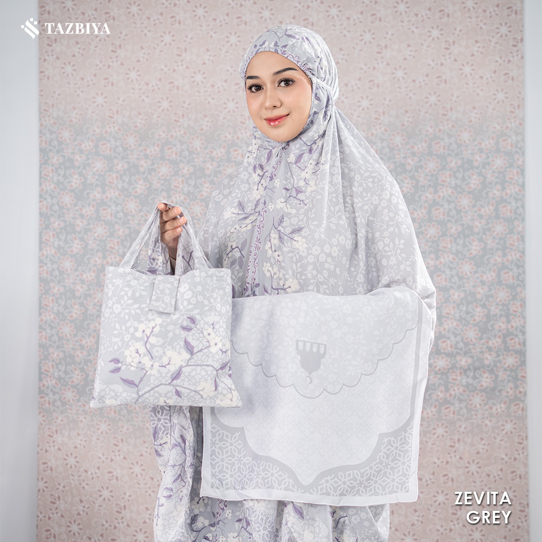 MUKENA TAZBIYA X KEMISO SAJADAH RAYON ZEVITA SERIES ALLSIZE