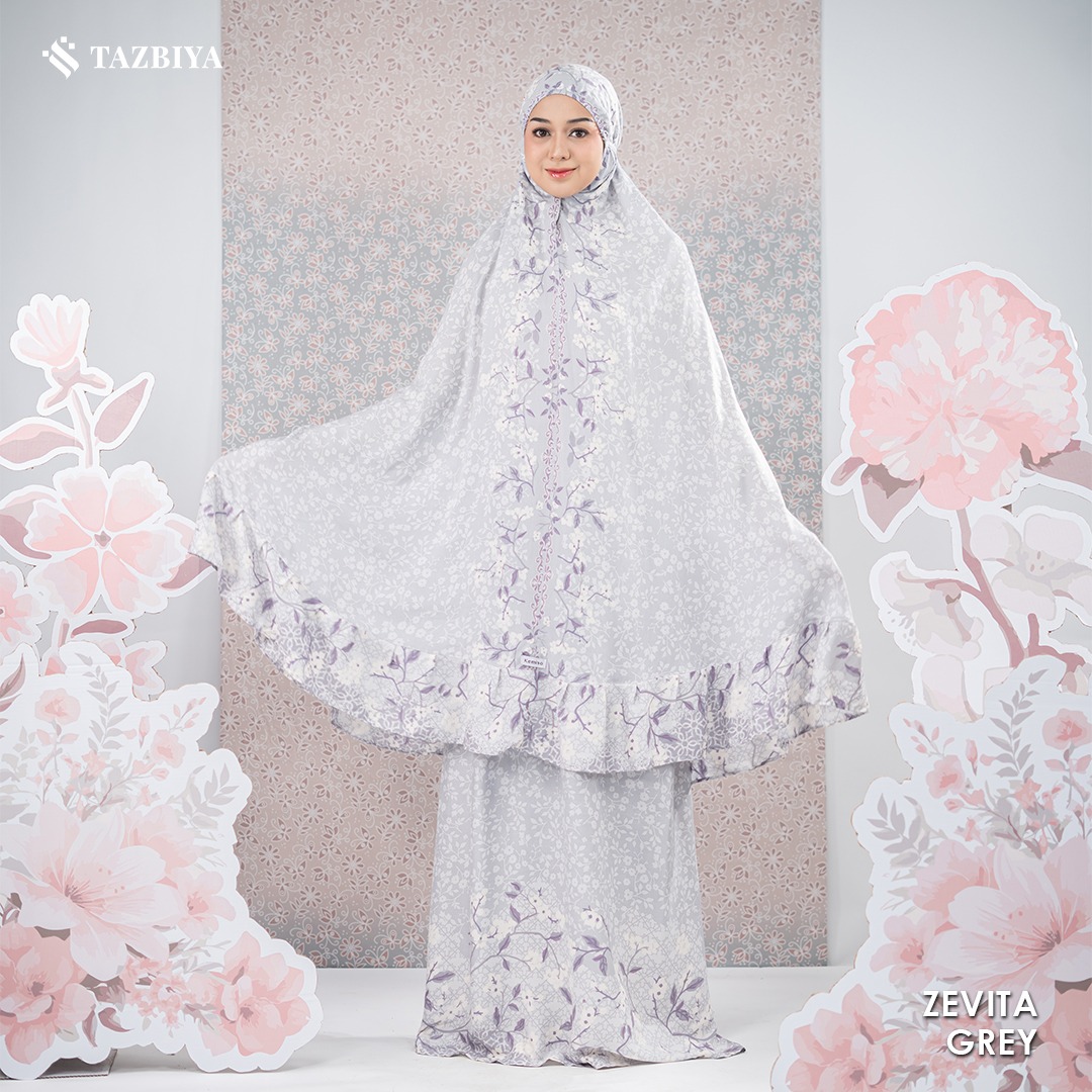 MUKENA TAZBIYA X KEMISO SAJADAH RAYON ZEVITA SERIES ALLSIZE