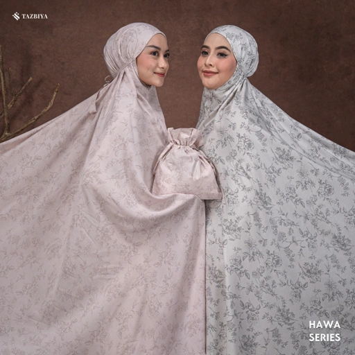 Image of MUKENA TAZBIYA SET SAJADAH 2IN1 HAWA SERIES ALLSIZE