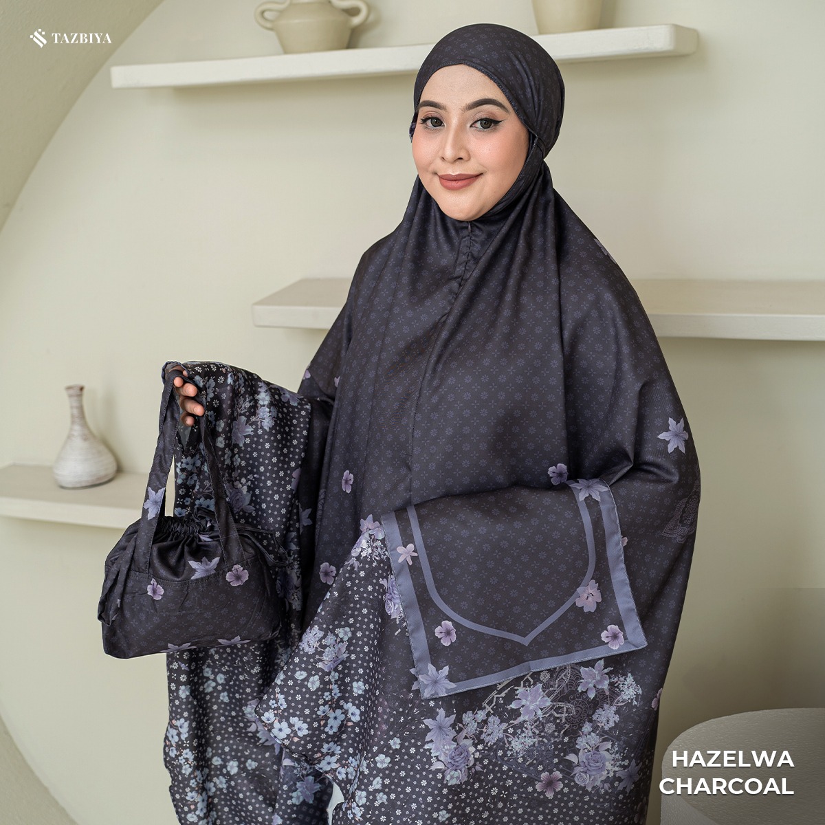 TAZBIYA MUKENA PREMIUM COTTON HAZELWA SERIES ALLSIZE