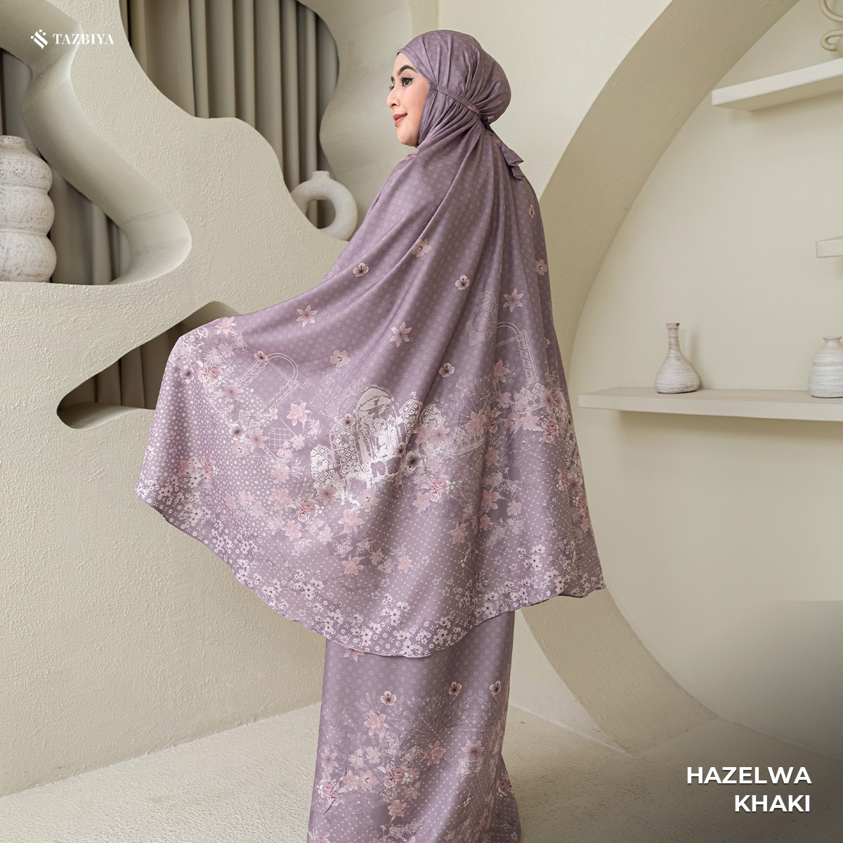 TAZBIYA MUKENA PREMIUM COTTON HAZELWA SERIES ALLSIZE