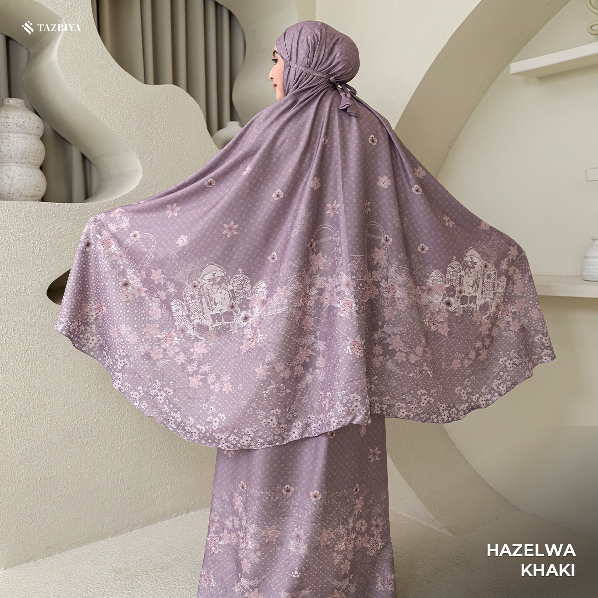 TAZBIYA MUKENA PREMIUM COTTON HAZELWA SERIES ALLSIZE