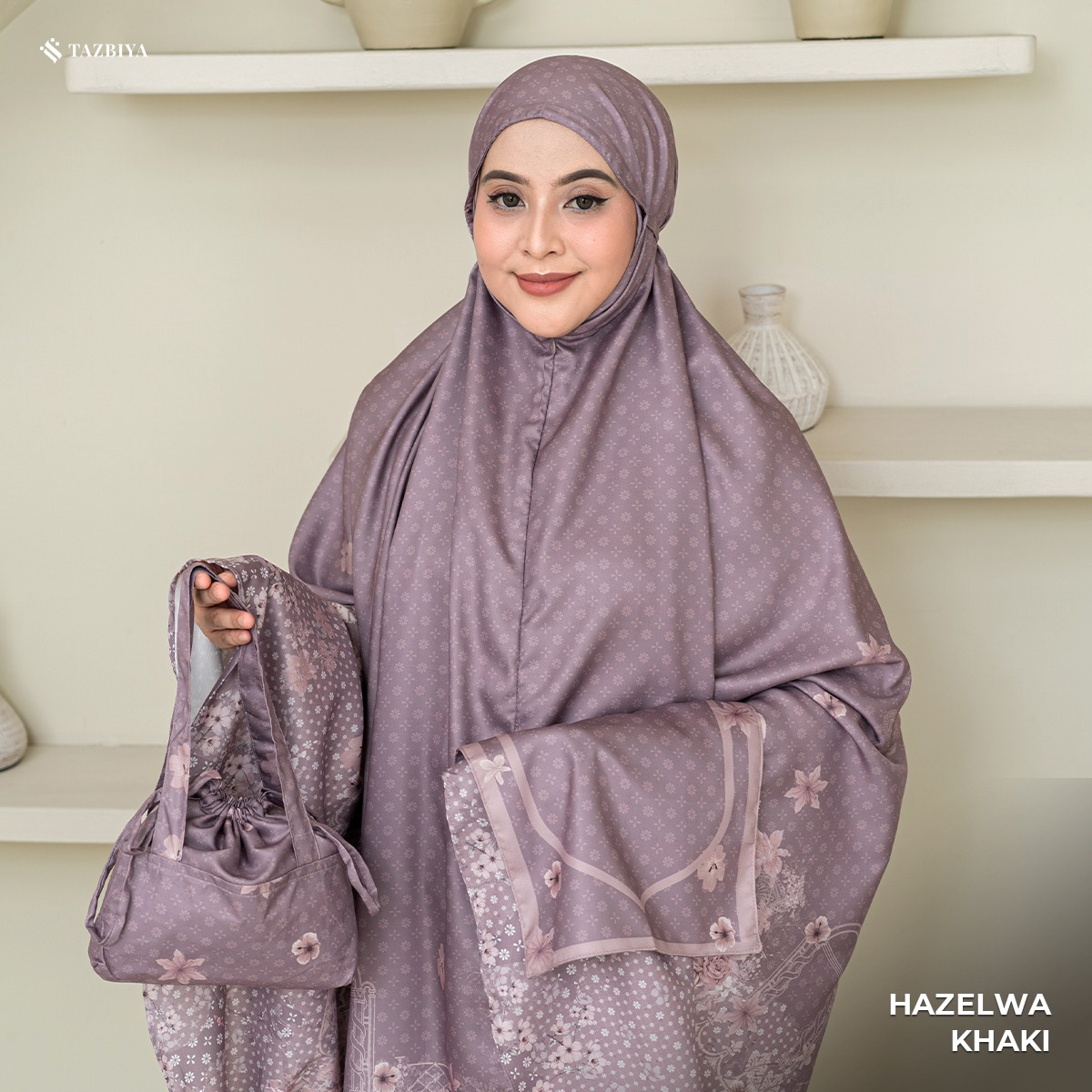 TAZBIYA MUKENA PREMIUM COTTON HAZELWA SERIES ALLSIZE