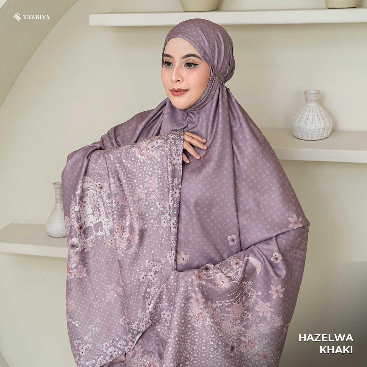 TAZBIYA MUKENA PREMIUM COTTON HAZELWA SERIES ALLSIZE