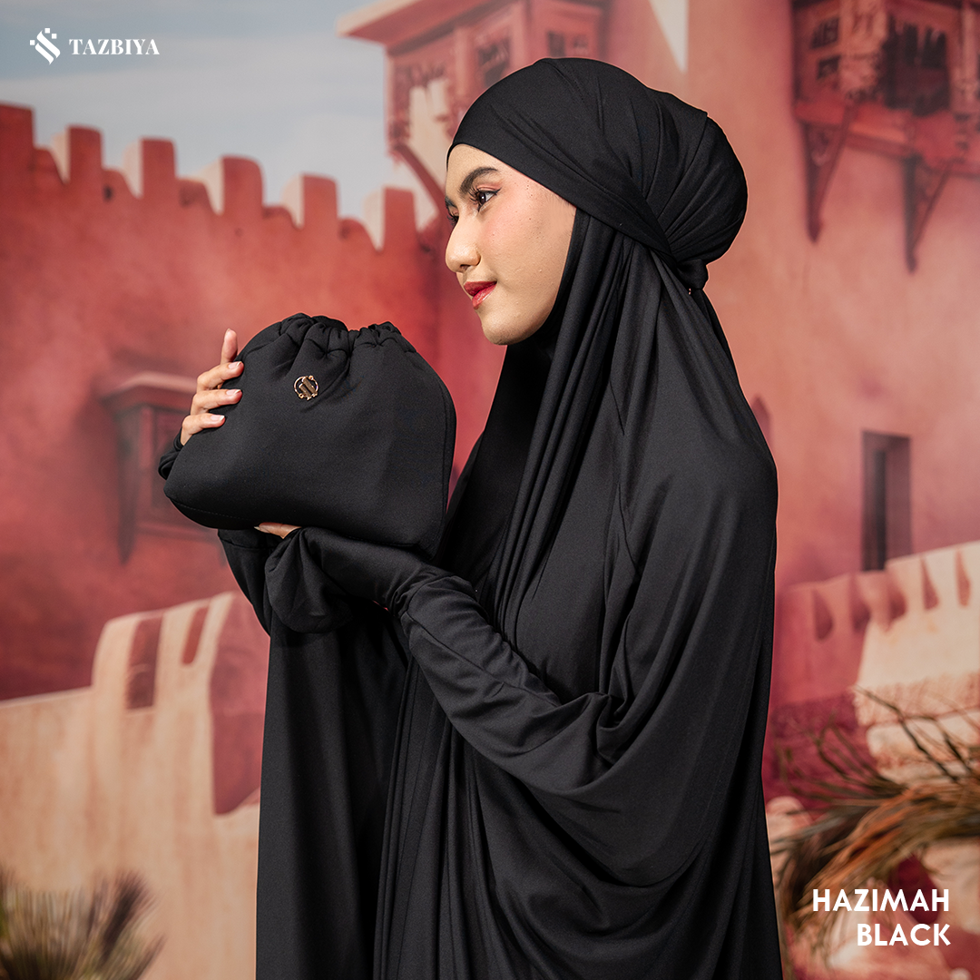 TAZBIYA MUKENA-GAMIS 3IN1 JERSEY HAZIMAH ALLSIZE