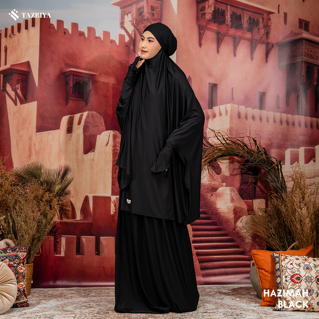 TAZBIYA MUKENA-GAMIS 3IN1 JERSEY HAZIMAH ALLSIZE