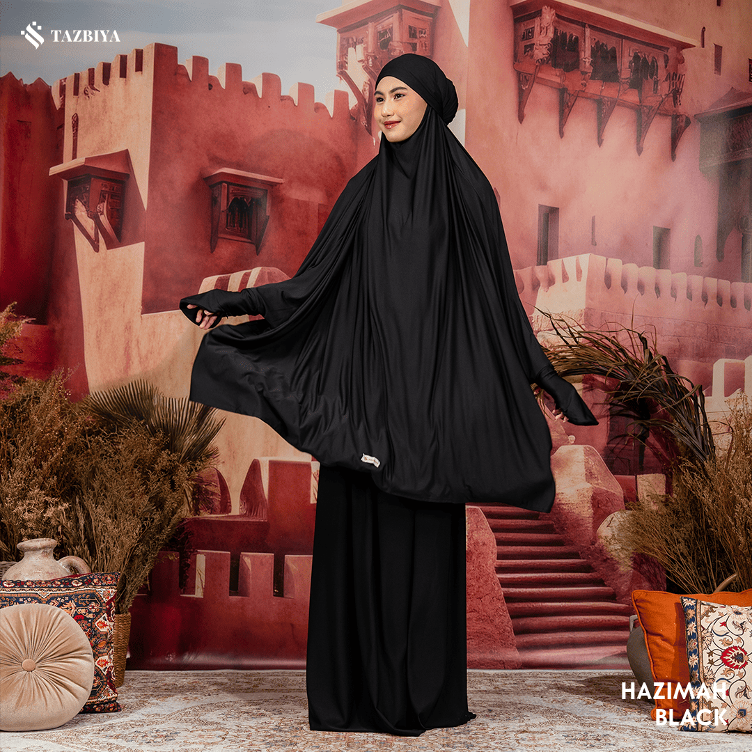 TAZBIYA MUKENA-GAMIS 3IN1 JERSEY HAZIMAH ALLSIZE