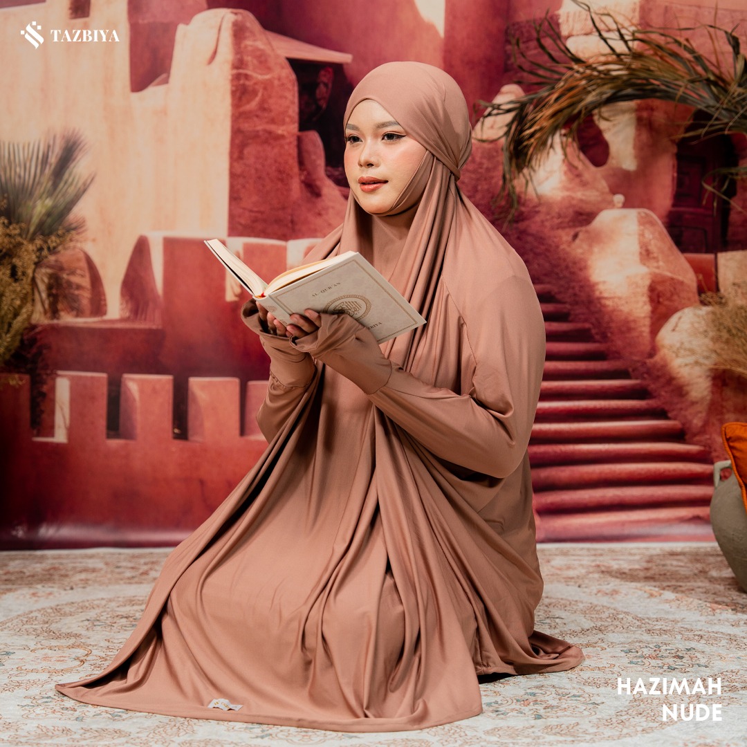 TAZBIYA MUKENA-GAMIS 3IN1 JERSEY HAZIMAH ALLSIZE