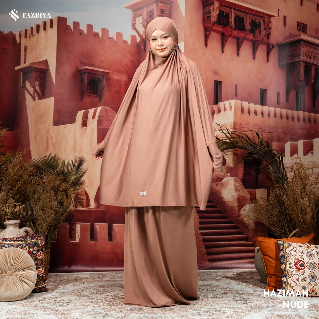 TAZBIYA MUKENA-GAMIS 3IN1 JERSEY HAZIMAH ALLSIZE