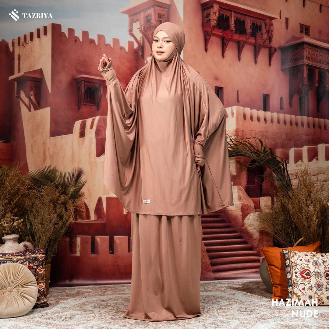 TAZBIYA MUKENA-GAMIS 3IN1 JERSEY HAZIMAH ALLSIZE