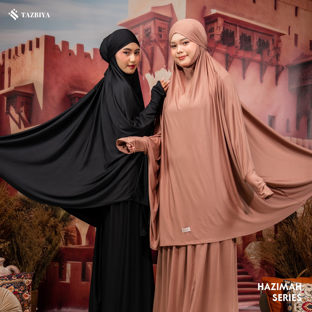 TAZBIYA MUKENA-GAMIS 3IN1 JERSEY HAZIMAH ALLSIZE