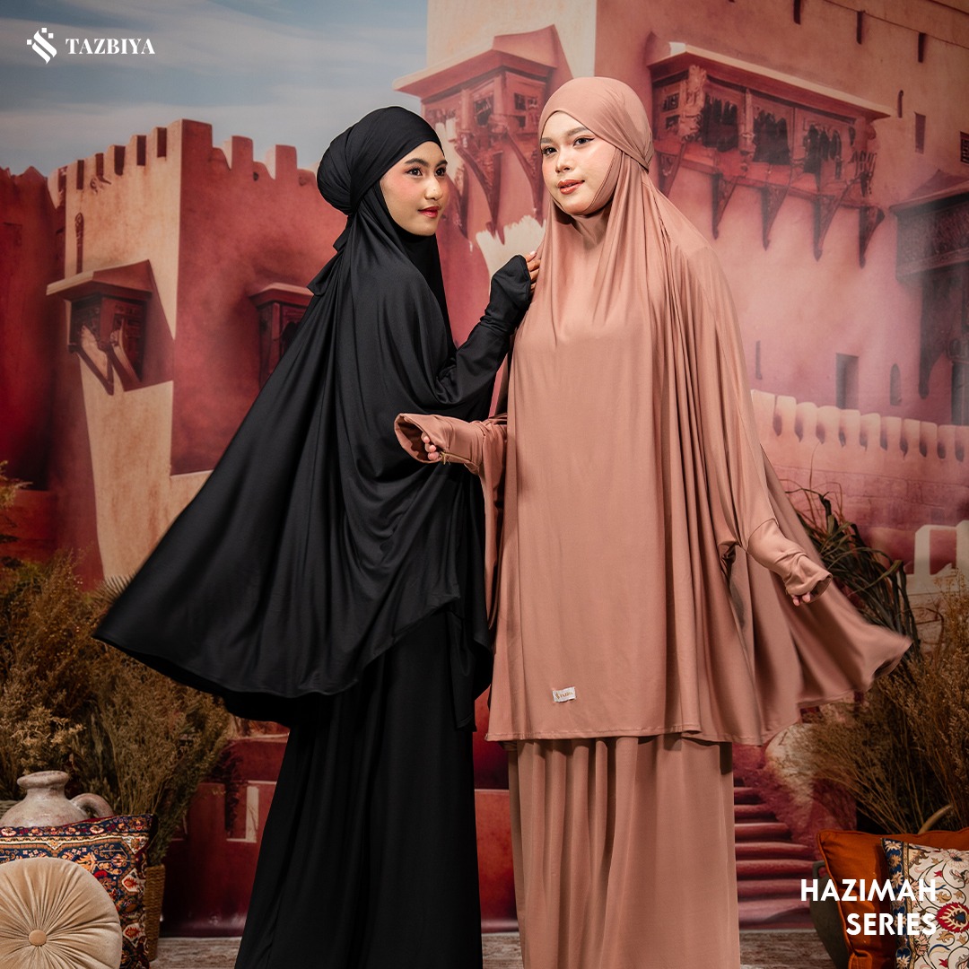 TAZBIYA MUKENA-GAMIS 3IN1 JERSEY HAZIMAH ALLSIZE