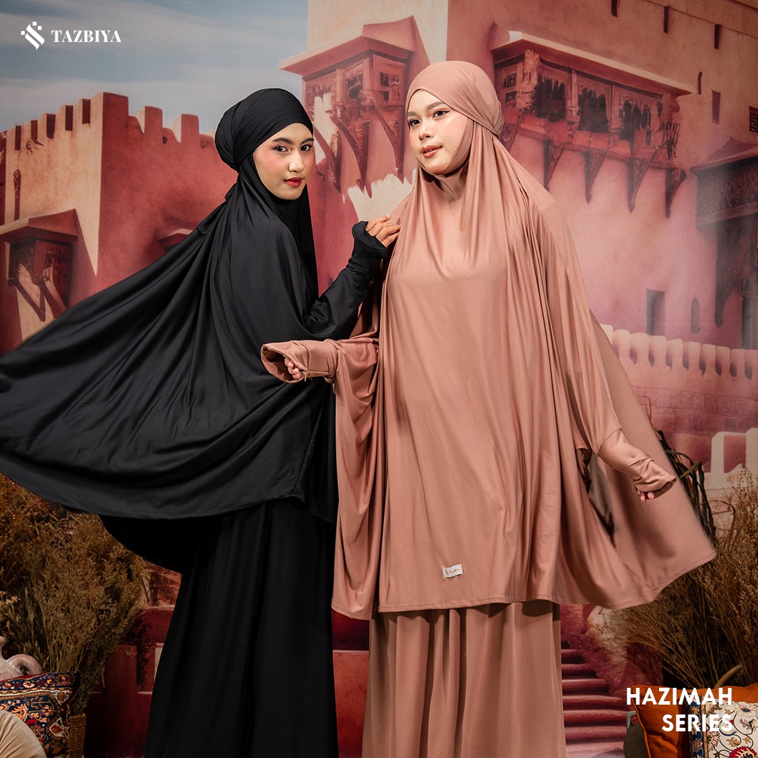 TAZBIYA MUKENA-GAMIS 3IN1 JERSEY HAZIMAH ALLSIZE