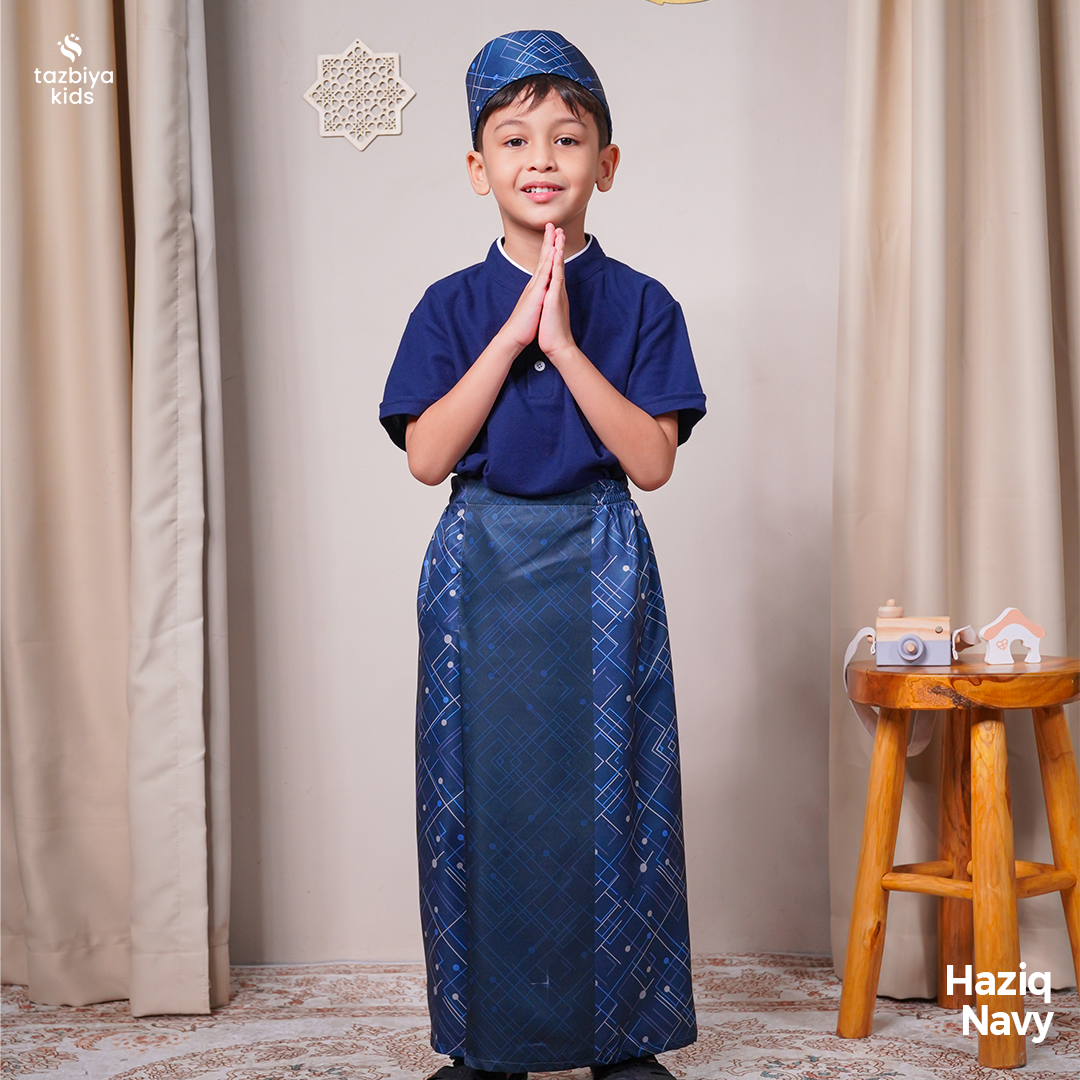 TAZBIYA SARUNG INSTAN + PECI ANAK LAKI-LAKI MOTIF | SARUNG ANAK INSTAN | SARUNG ANAK TK SD UMUR 1-10 TAHUN